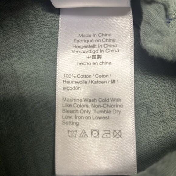 J. Crew Women’s Green Long Sleeve Super Soft Cotton Button Down Shirt- Size 6 - Picture 13 of 14